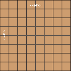 24x24 dance floor